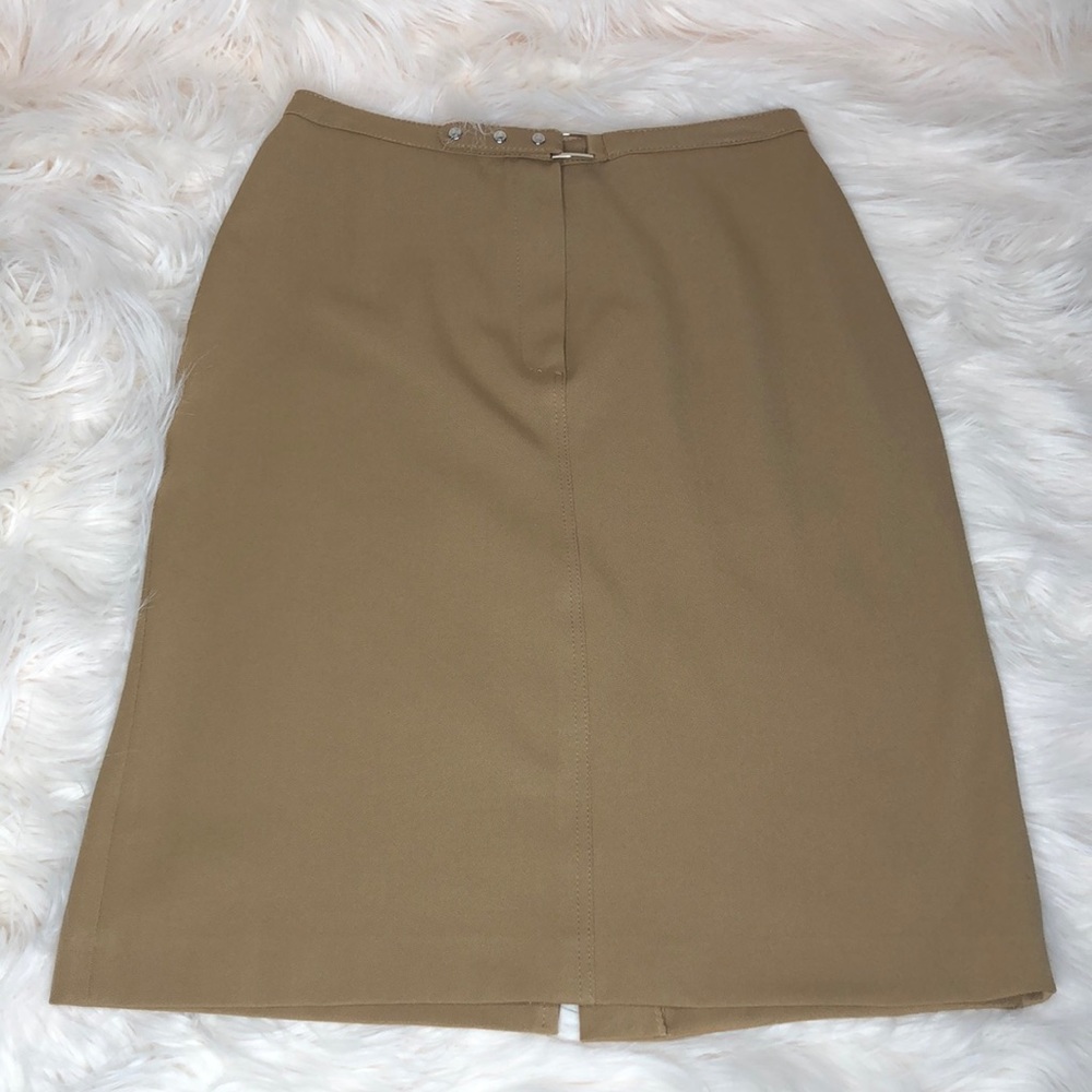 EUC Vertigo Paris Tan Pencil Skirt